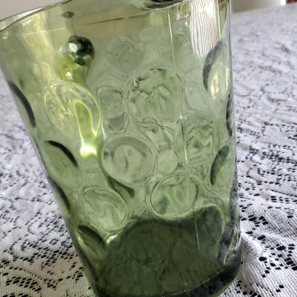 Green Glass Pitcher. - Picture 4 of 7